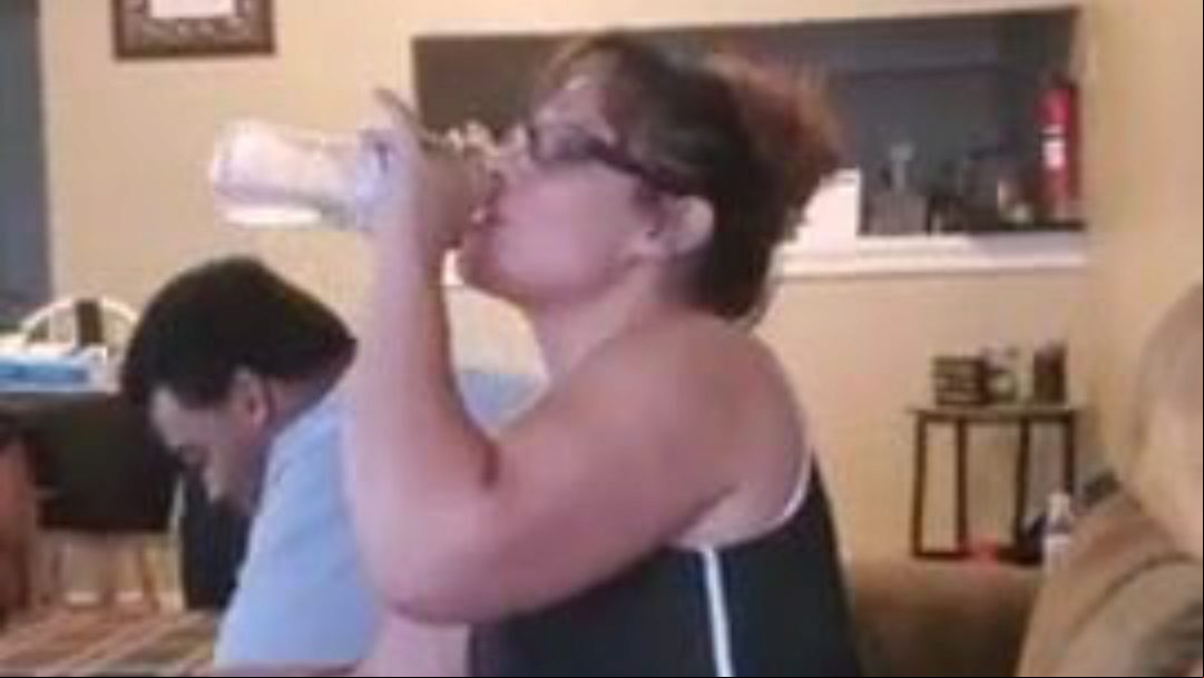Hubby films his wife